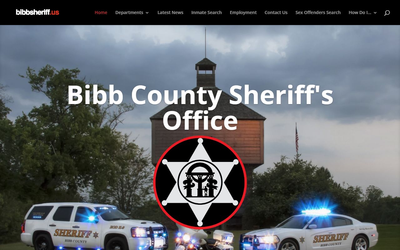 Bibb County Sheriff's Office official website for jail mugshots
