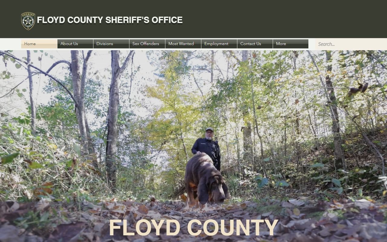 Floyd County Sheriff's Office official website for jail mugshots