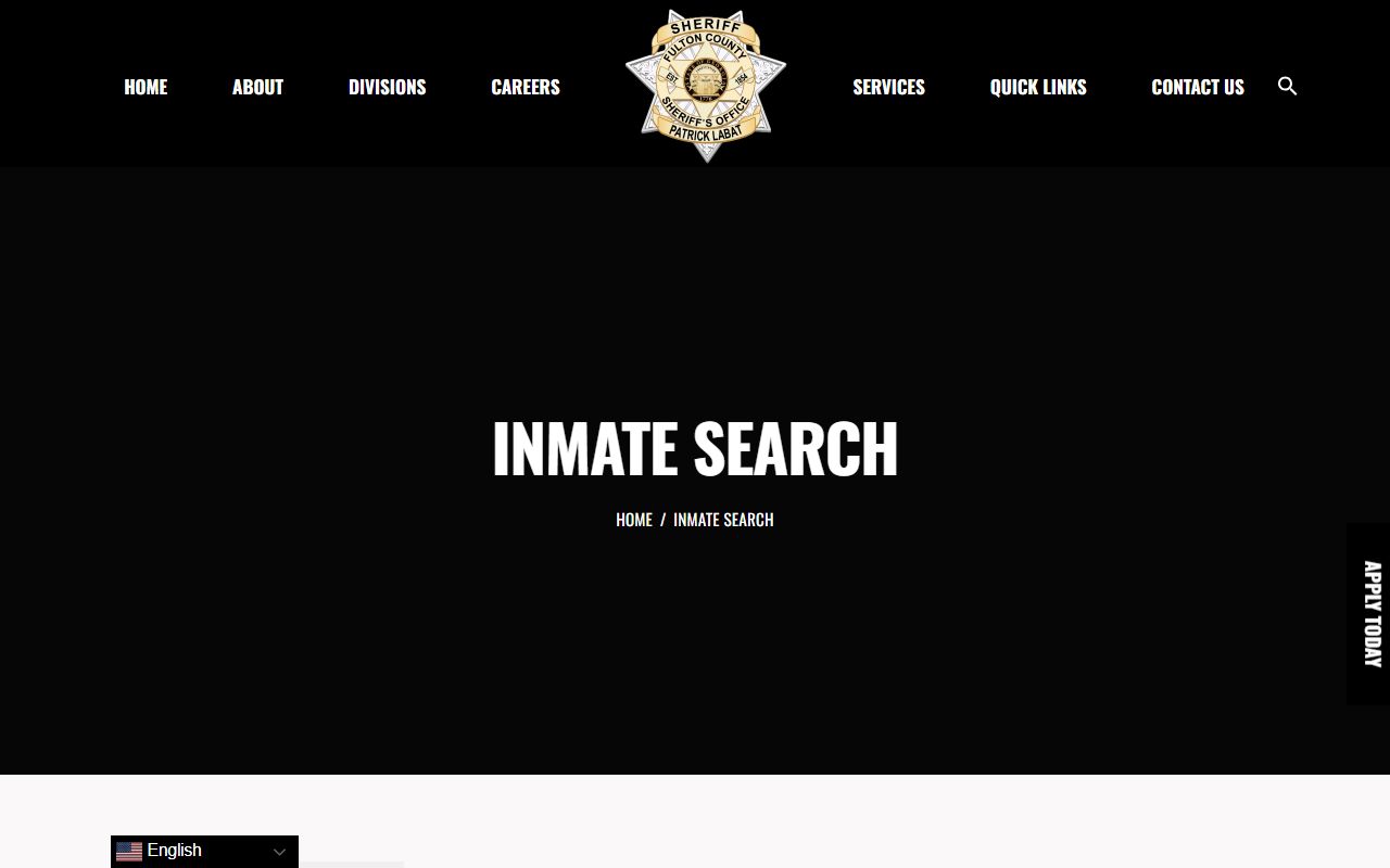 Fulton County inmate search portal for jail mugshots