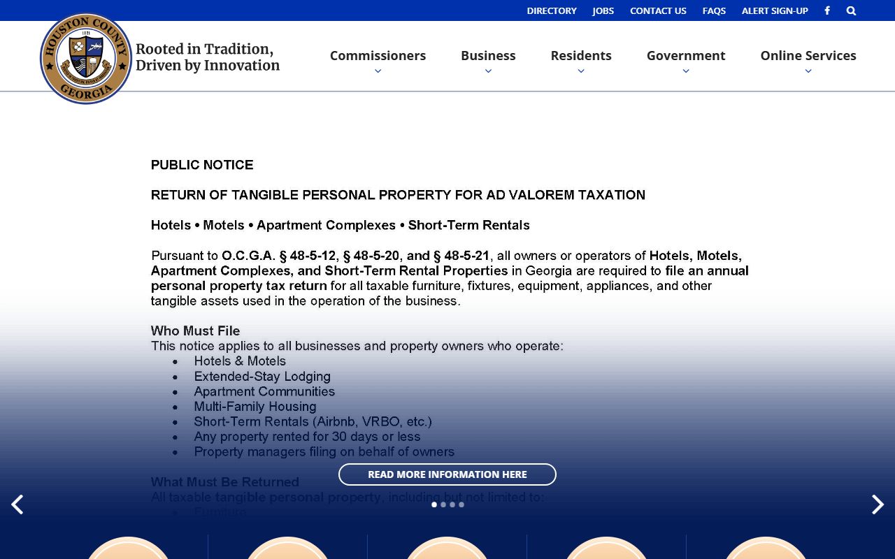 Houston County official website for jail mugshots information