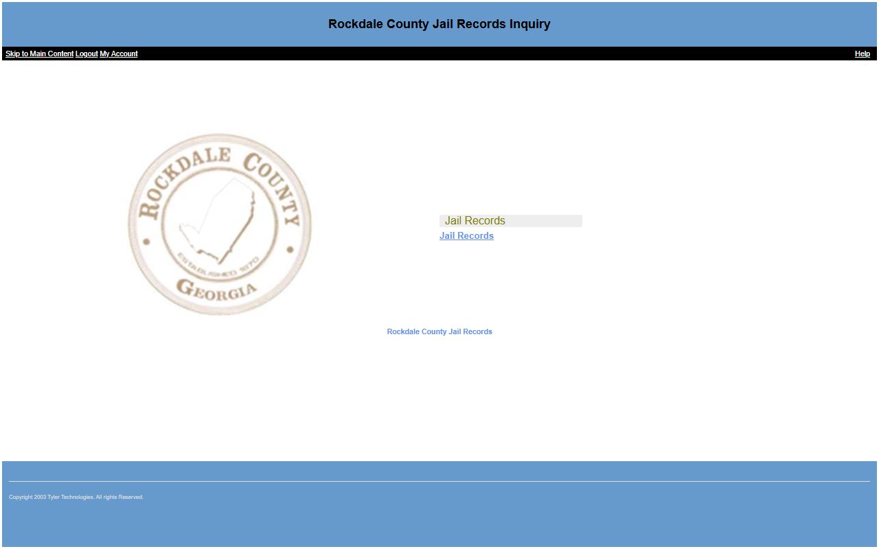 Rockdale County jail search portal for inmate lookup and jail mugshots